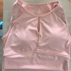 Light pink buff bunny sports bra